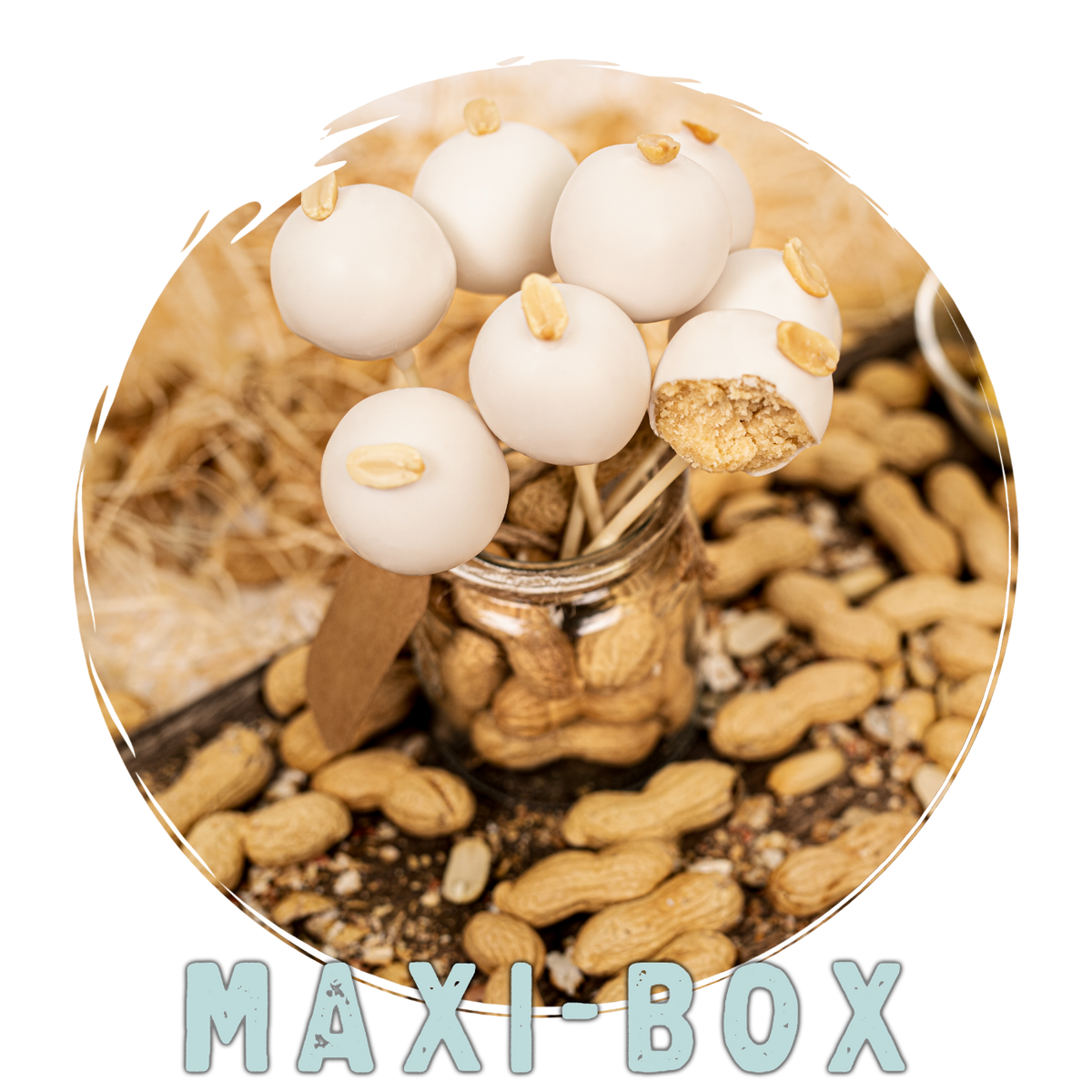 MaxiBox Erdnuss Bäckerbox Eventkonditorei